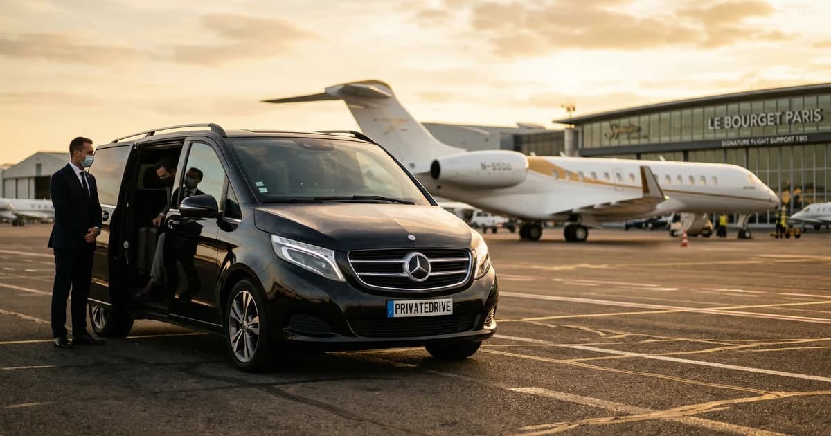Le Bourget : les standards du transfert aviation privée